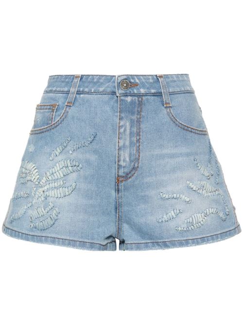 Short denim di cotone elasticizzato blu da donna Ermanno Scervino | D447P324PTCNJ94037